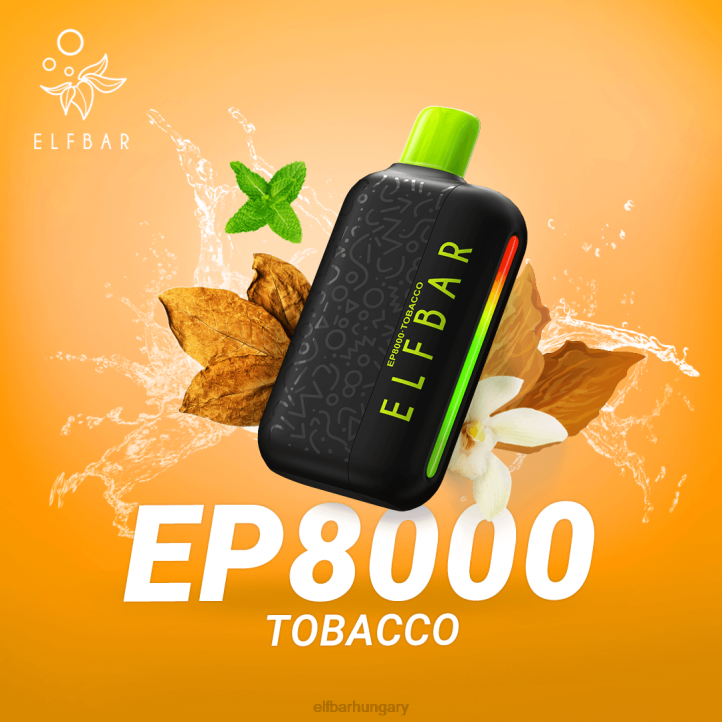 ELFBAR eldobható vape új ep8000 puff dohány 8BJF61