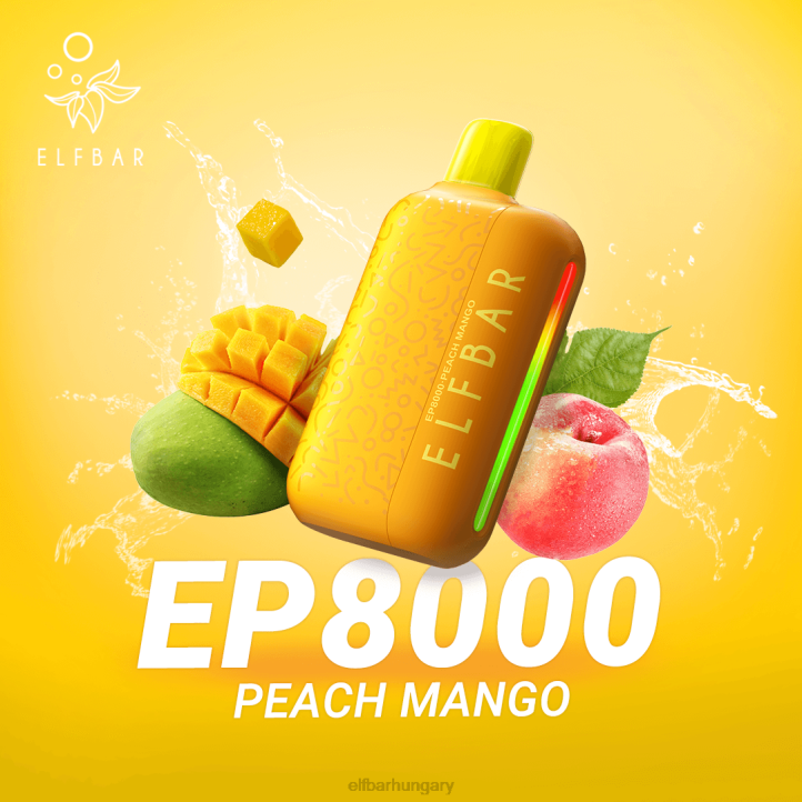 ELFBAR eldobható vape új ep8000 puff őszibarack mangó 8BJF74