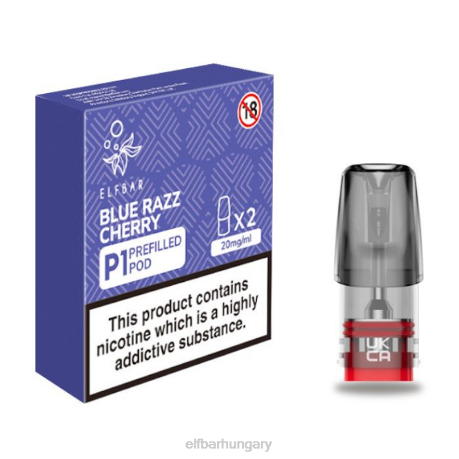 elfbar mate 500 p1 előretöltött hüvely - 20 mg (2 csomag) kék razz cseresznyeRFJP165